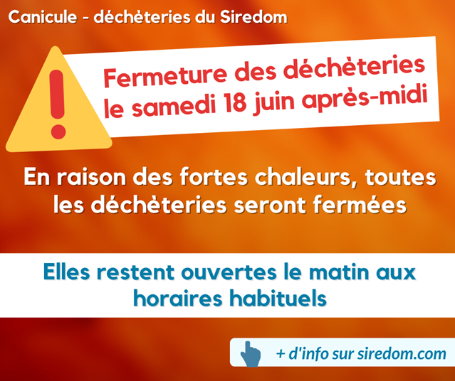decheteries canicule