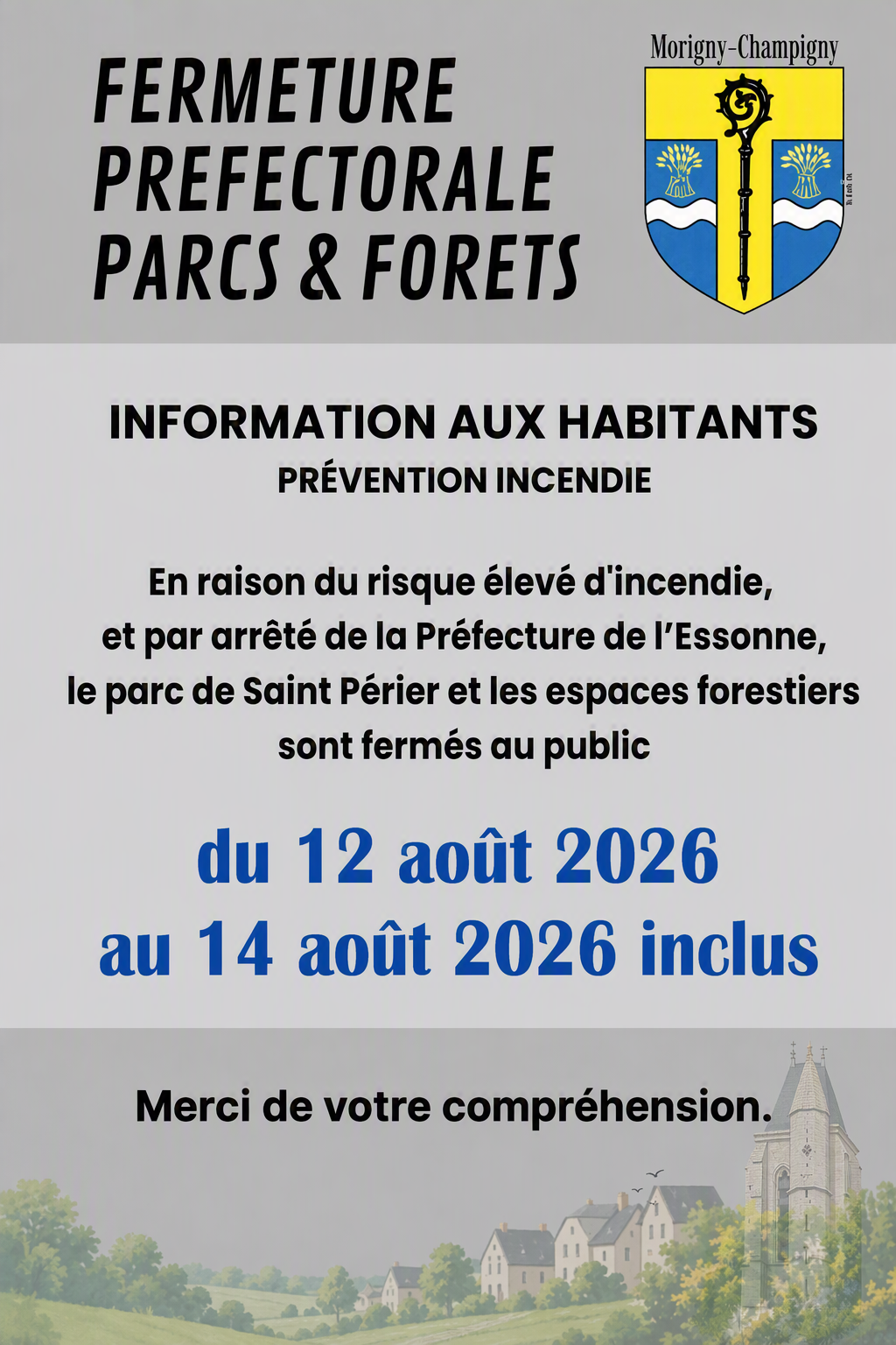 Fermerture Bois Forets 12 au 14 08