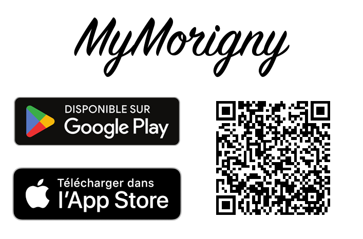 Télécharger l'application mobile MyMorigny avec le QR code
